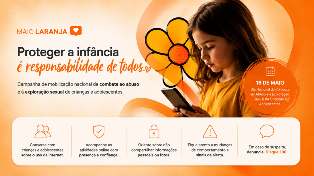 Topázio Mall - MAIO LARANJA: A proteção das crianças também passa pelo ambiente digital